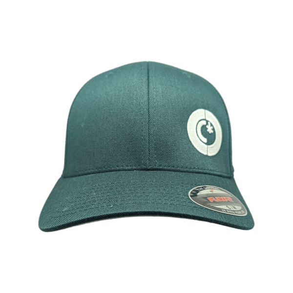 casquette verte Chanvre DC vue de face