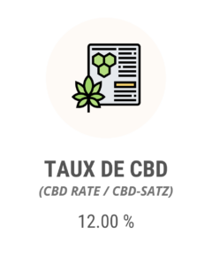 Taux de CBD Greenhouse : 12 %
