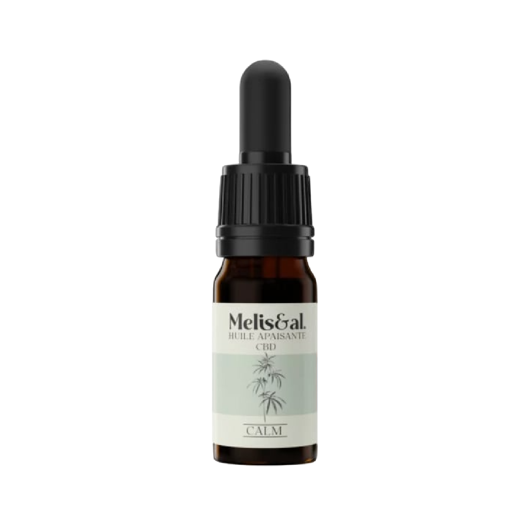 Huile apaisante CBD Melis&al CALM stress et anxiété
