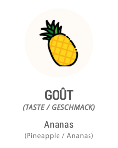 Pictogramme goût ananas