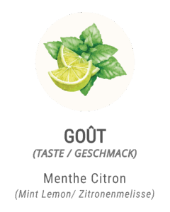 goût citron menthe Lementos indoor